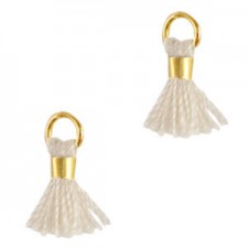 Mini Quaste Ibiza Style 0.7cm Gold- dusty road brown
